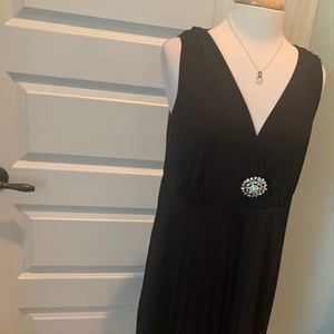 PLUS SIZE ONYX NITE BLACK DRESS SIZE 12W. NEW!
